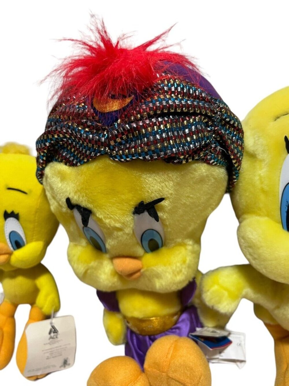 Looney Tunes Lot of 3 Tweety Bird Plush Stuffed Animal Toys Fortune Teller Vtg - Picture 4 of 16